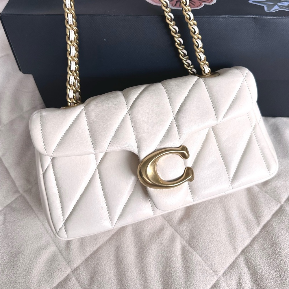 Coach Quilted Tabby 20 - chalk